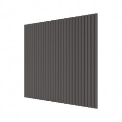 Стеновая квадратная панель Полосы Графит