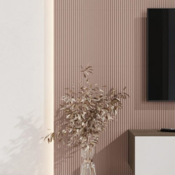 Стеновая квадратная панель Полосы Лиловый