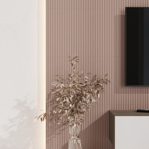 Стеновая квадратная панель Полосы Лиловый Ликорн 