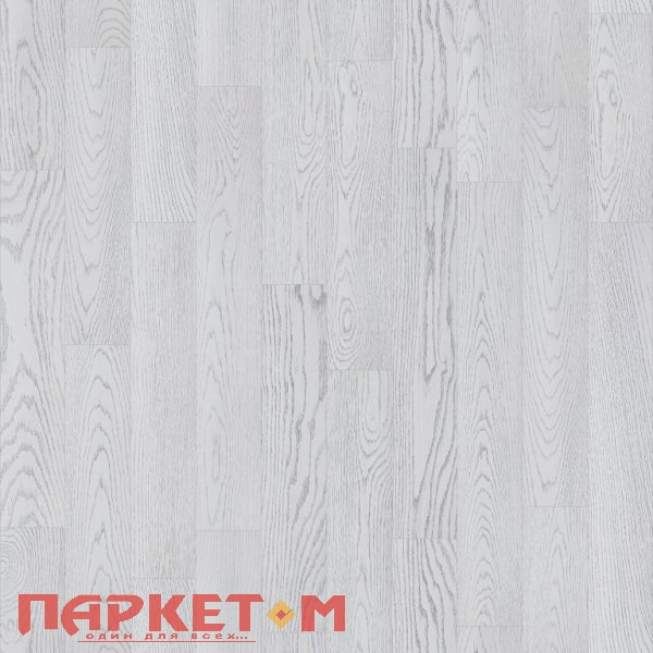 Инженерная доска Дуб эмаль белая с патиной золото браш Vecchio Parquet