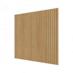 Стеновая квадратная панель Полосы Орех Светлый