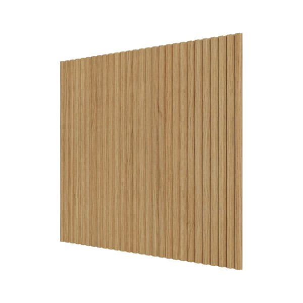 Стеновая квадратная панель Полосы Орех Светлый Ликорн 