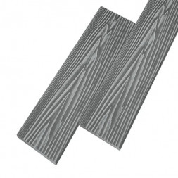 Заборная доска цвет Серый 4м Коллекция Tehno Avista New ТехноДПК