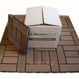 Садовый паркет цвет Венге MasterDeck