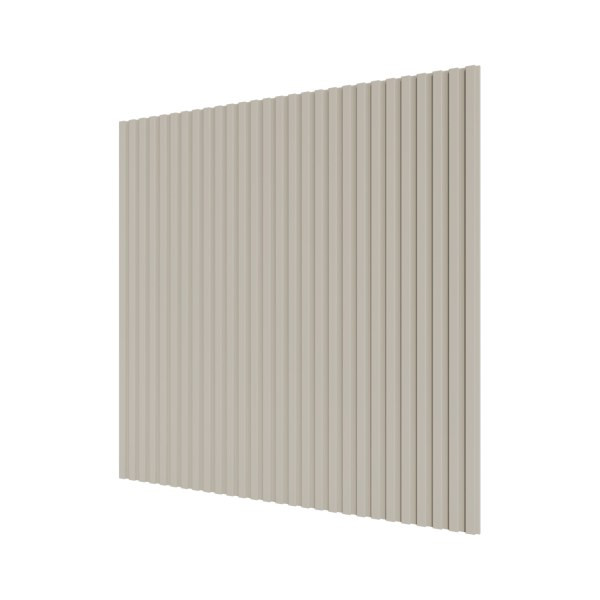 Стеновая квадратная панель Полосы Слоновая кость Ликорн 