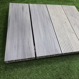 Террасная доска цвет Серый дым 3м Коллекция Select Colorite Woodvex