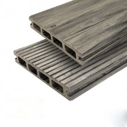 Террасная доска цвет Бело-серый 3м Коллекция Select Colorite Woodvex