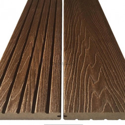 Террасная доска цвет Махагон Коллекция Solid Colorite Woodvex