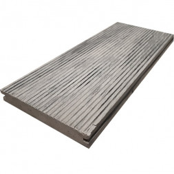 Террасная доска цвет Бело-серый Коллекция Solid Colorite Woodvex