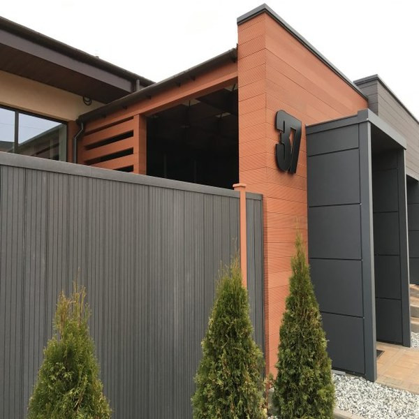 Заборная доска цвет Серый дым, 4м Woodvex