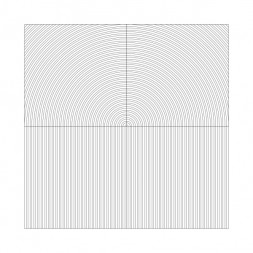 Стеновая квадратная панель Круги Орех Светлый