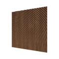 Стеновая квадратная панель Круги Орех темный Ликорн 