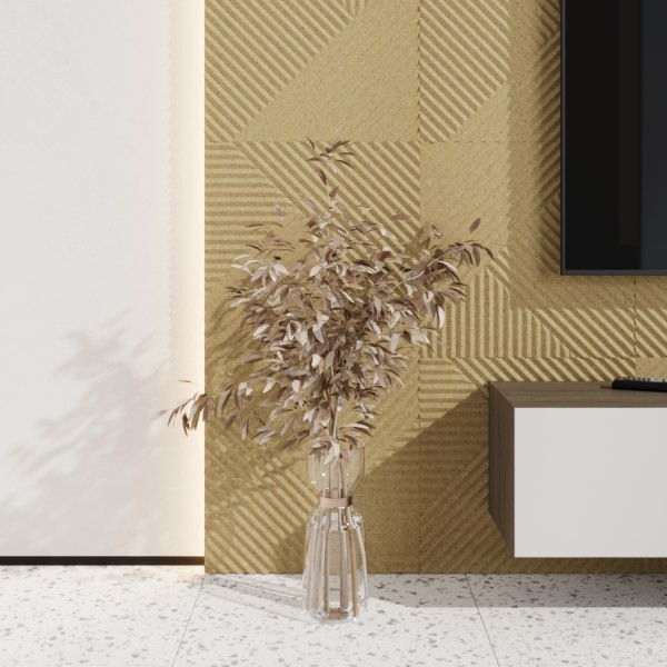 Стеновая квадратная панель Пирамида под покраску Ликорн 