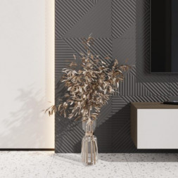 Стеновая квадратная панель Пирамида Графит