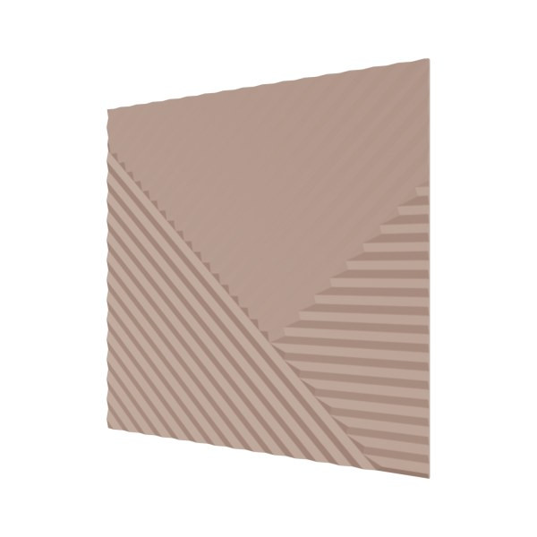 Стеновая квадратная панель Пирамида Лиловая Ликорн 