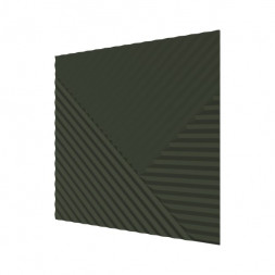 Стеновая квадратная панель Пирамида Оливковый
