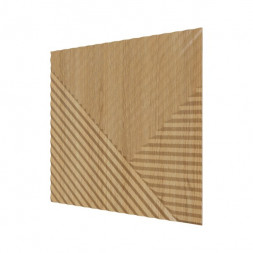 Стеновая квадратная панель Пирамида Орех Светлый