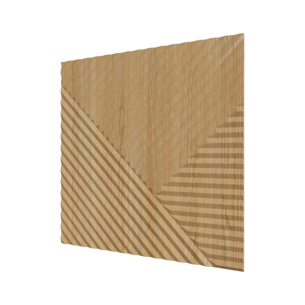 Стеновая квадратная панель Пирамида Орех Светлый Ликорн 