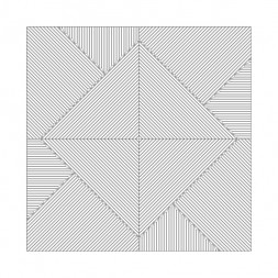 Стеновая квадратная панель Пирамида Слоновая кость