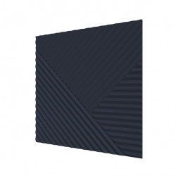 Стеновая квадратная панель Пирамида Темно-синяя