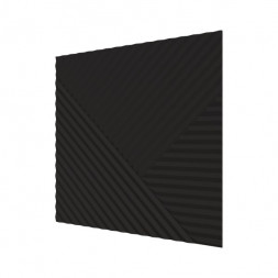 Стеновая квадратная панель Пирамида Черная